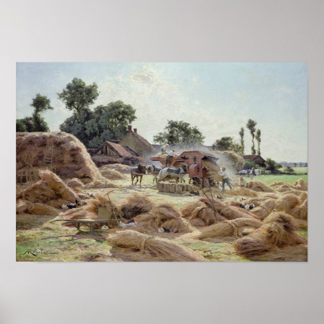 The Threshing Machine  1896 Poster (Front)