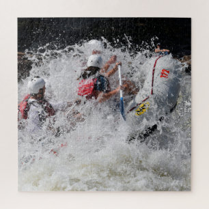 The Thrill of Whitewater Rafting 20 x 20 Jigsaw Puzzle