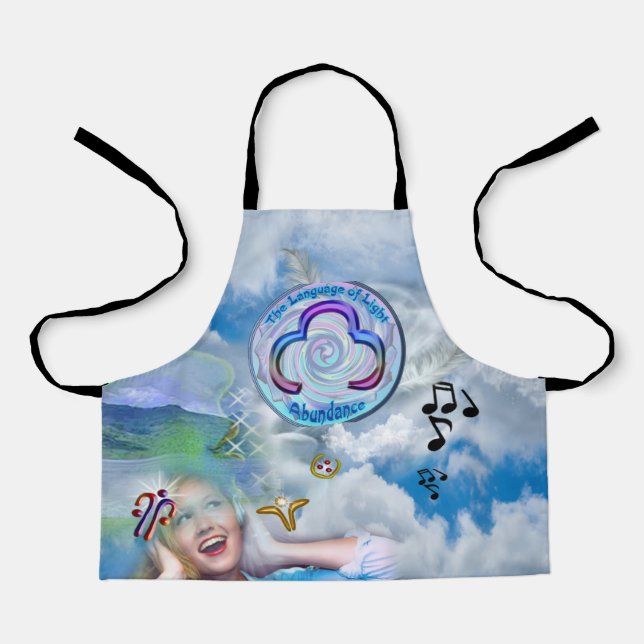 The Throat Chakra - Symbol Abundance Apron (Front)