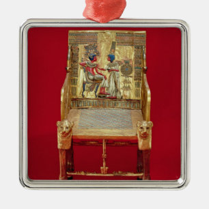 The throne, from the Tomb of Tutankhamun Metal Tree Decoration