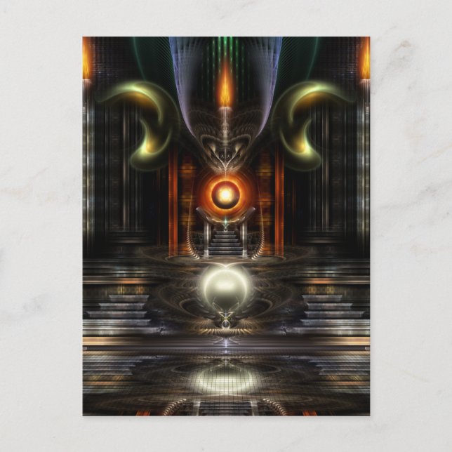 The Throne Room Fractal Art Postcard (Front)