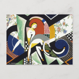 The Thundershower, colourful artwork Postcard