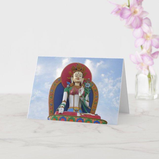 The Tibetan White Tara of Ensenada - card (Orchid)