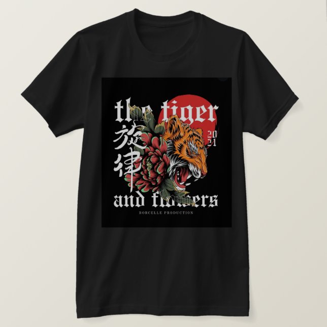 The tiger and Dragon thirt design  T-Shirt (Design Front)