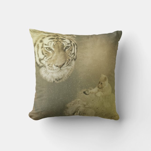 The Tiger And The Kitten, Cushion (Front)