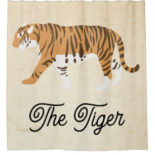 The Tiger Colour Block Shower Curtain