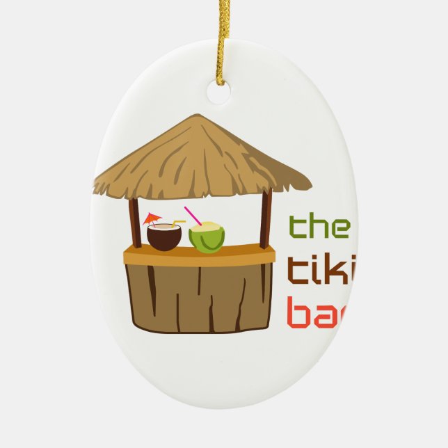 The Tiki Bar Ceramic Tree Decoration (Front)