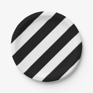 The Tilted Zebra Paper Plate