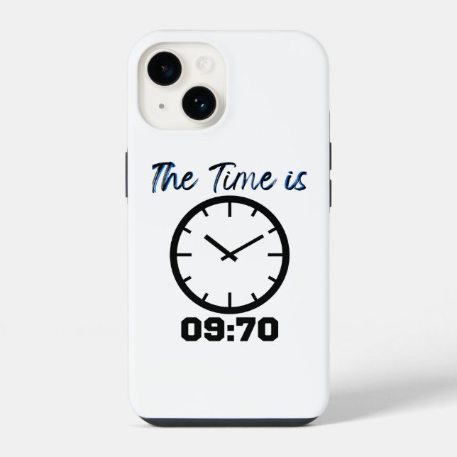The time is 09_70.w iPhone case (Back)