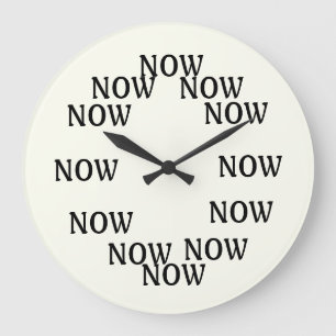 The time is now clock