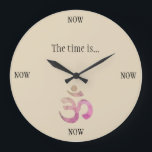 The Time is Now Clock<br><div class="desc">Live in the moment. Practice mindfulness. Be present. This matter of fact clock will remind you to live presently and remain mindful. Because the only real time,  is now.</div>