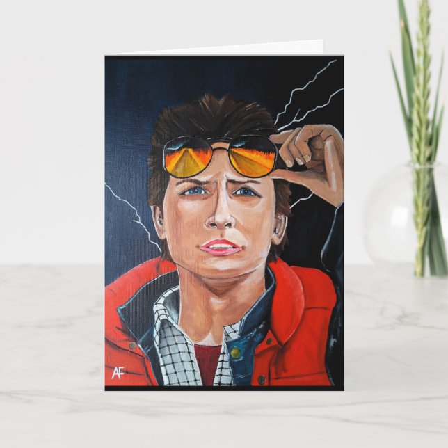 The Time Traveler Painting by Alfred Fox Card (Front)