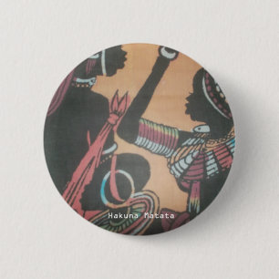 The Timeless Beauty of the Maasai Tradition 6 Cm Round Badge
