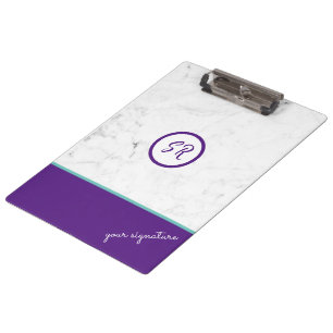 The Timeless Elegance of a White Marble Clipboard