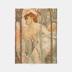 The Times of the Day, Evening Contemplation, 1899 Fleece Blanket