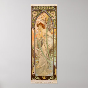 The Times of the Day, Evening Contemplation, 1899 Poster