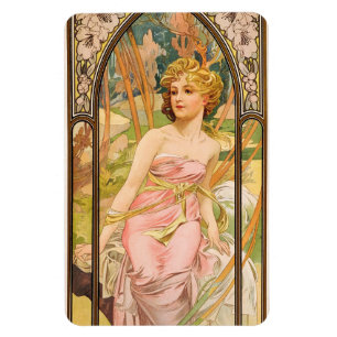 The Times of the Day, Morning Awakening by Mucha Magnet
