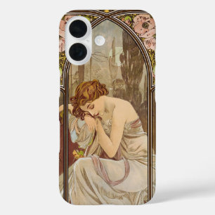 The Times of the Day, Night's Rest, 1899 by Mucha iPhone 16 Case