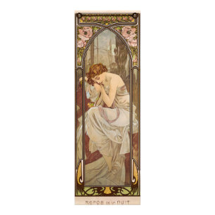 The Times of the Day, Night's Rest, 1899 by Mucha Photo Print