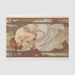 The Times of the Day, Night's Rest, 1899 by Mucha Tissue Paper
