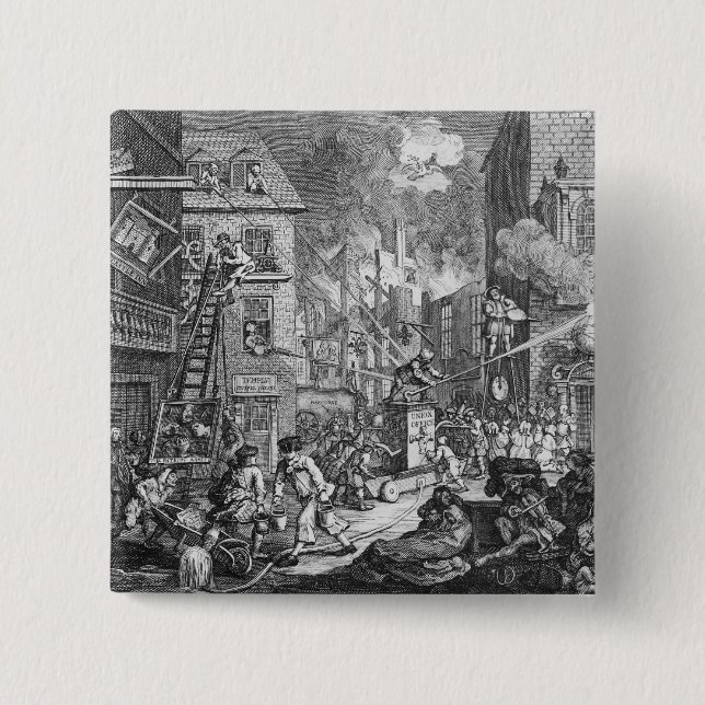 The Times, Plate I, 1762 15 Cm Square Badge (Front)