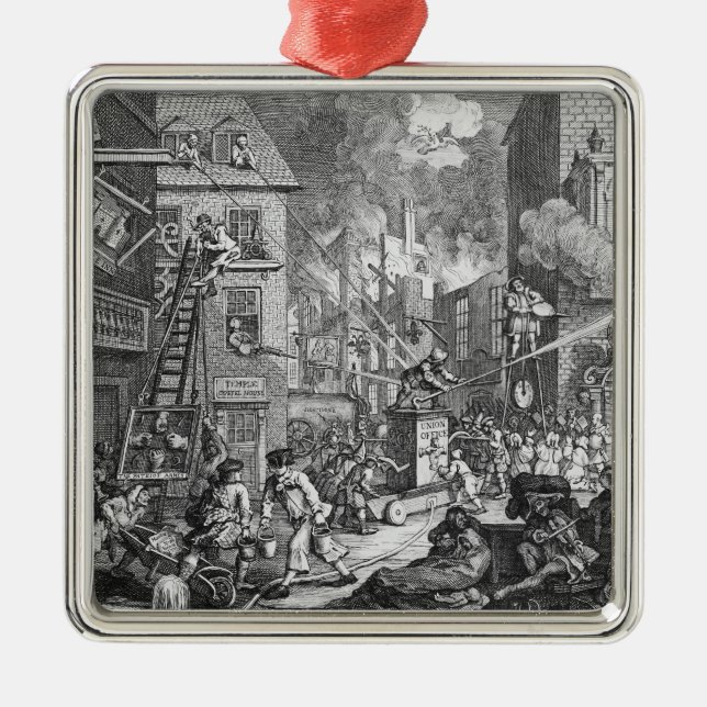The Times, Plate I, 1762 Metal Tree Decoration (Front)