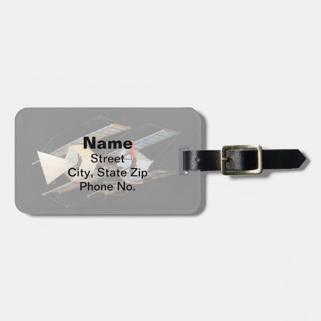 The Timmons Kite Luggage Tag (Front Horizontal)