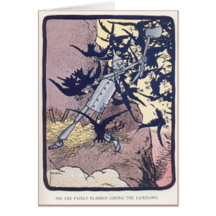 The Tin Woodman Battles the Jackdaws