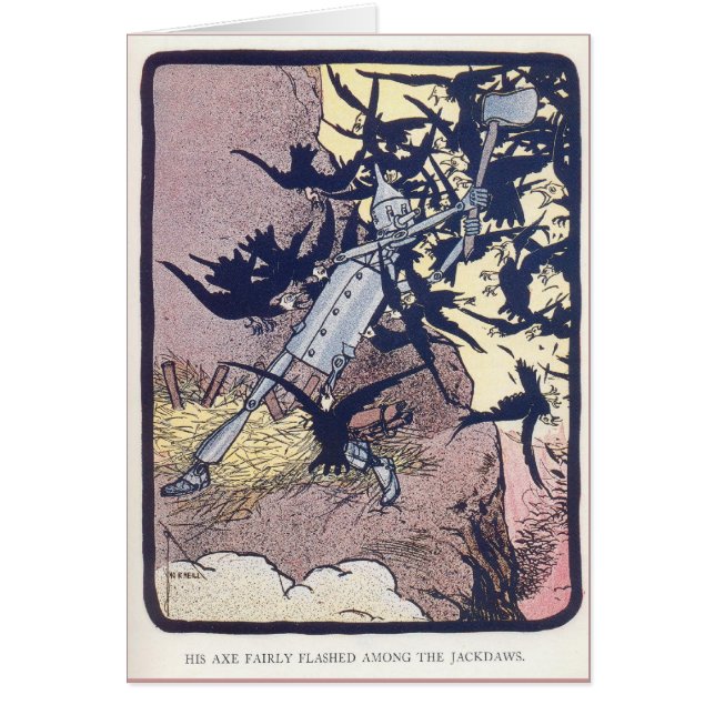 The Tin Woodman Battles the Jackdaws (Front)