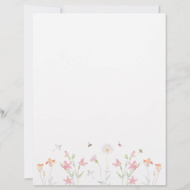 The tiny garden custom letterhead (Front)