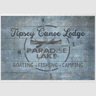 The Tipsey Canoe Lodge Decoupage Tissue Paper