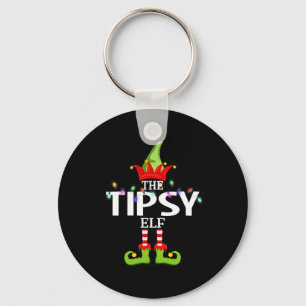 The Tipsy Elf Christmas Matching Pyjamas  Key Ring