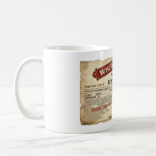 The "Titanic Maiden Voyage" Boarding Pass Coffee Mug