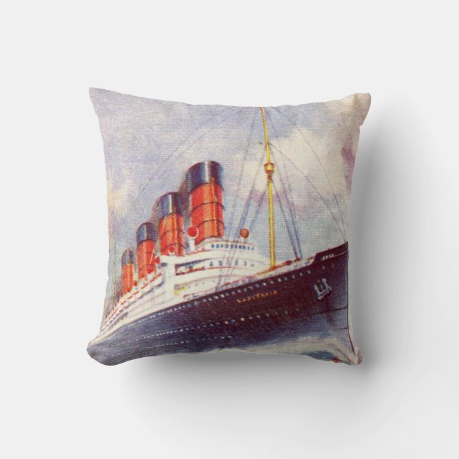 The Titanic shortly before sinking in 1912 Cushion (Front)