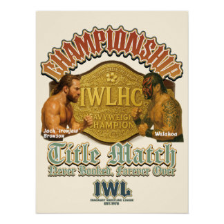 "The Title Match" – IWL Pro Wrestling Poster