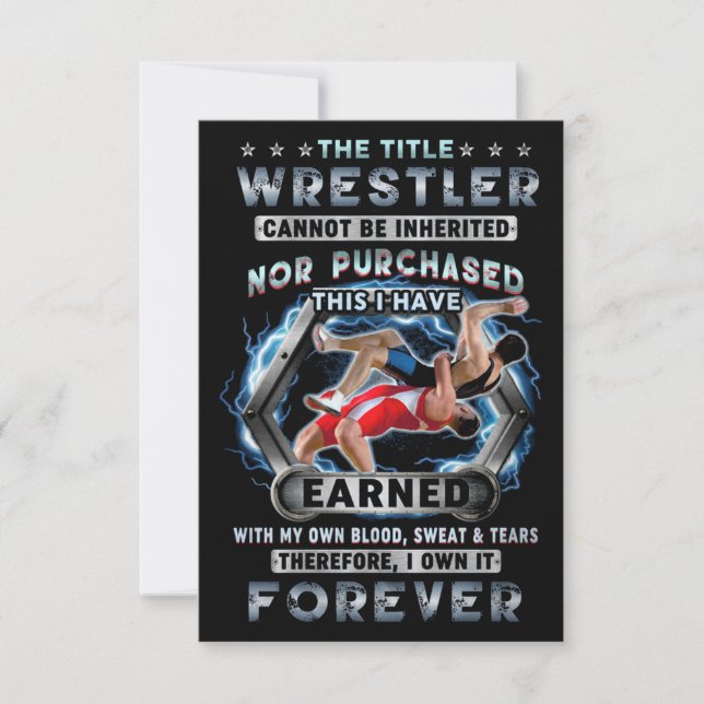The Title Wrestler own it Forever Card (Front)