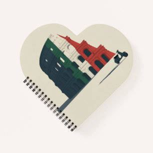 The "To Rome, With Love" Heart-Shaped Notebook