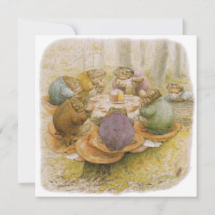 The Toads' Tea Party (by Beatrix Potter) Card