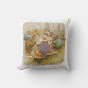 The Toads' Tea Party (by Beatrix Potter) Cushion