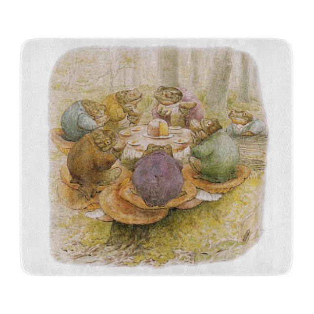 The Toads' Tea Party (by Beatrix Potter) Cutting Board (Front)