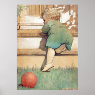 The Toddling Baby Boy by Jessie Willcox Smith Poster