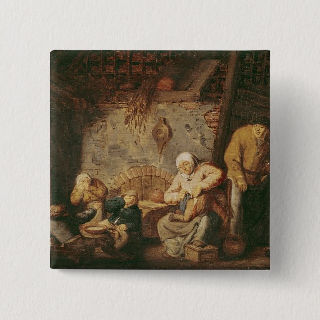 The Toilet 15 Cm Square Badge (Front)