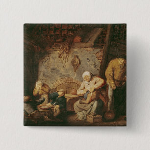 The Toilet 15 Cm Square Badge