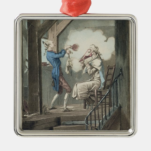 The Toilet of an Attorney's Clerk, engraved by Phi Metal Ornament (Front)