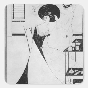 The Toilet of Salome Square Sticker