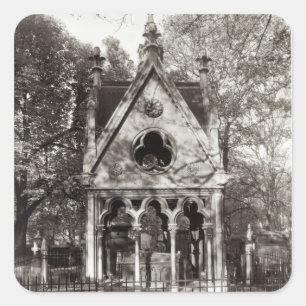 The Tomb of Abelard and Heloise, built in 1817 Square Sticker
