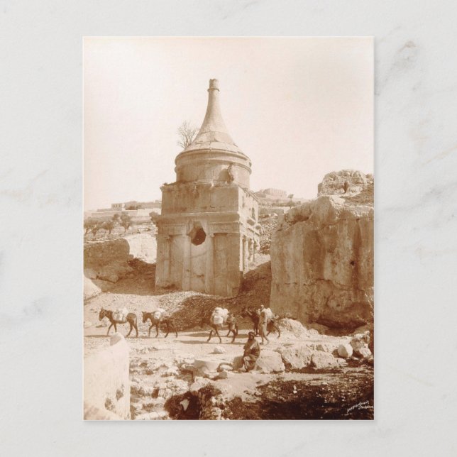 The Tomb of Absalom in Jerusalem Postcard (Front)