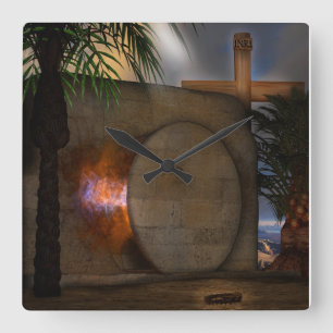 The Tomb Square Wall Clock