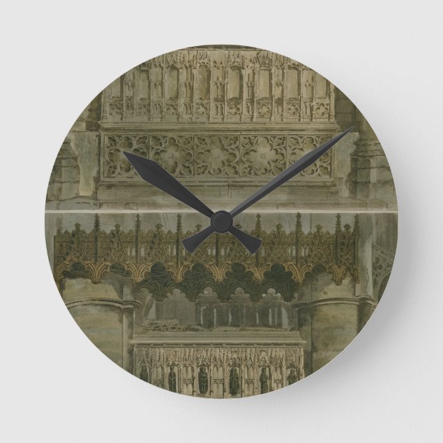 The Tombs of Richard the Second and Edward the Thi Round Clock (Front)