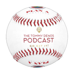 The Tommy Denos Podcast Logo Baseball
